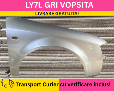 A4 B6 2000-2004 - Aripa fata dreapta Audi A4 B6 2000-2004 LY7L Gri la culoare VOPSITA