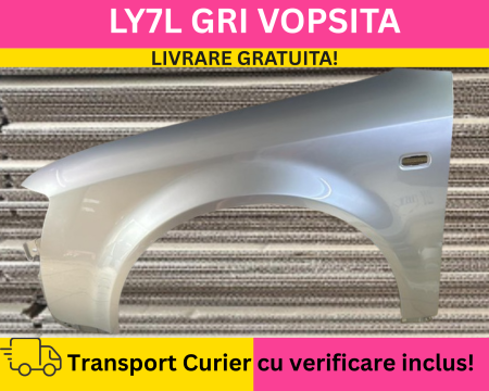 A4 B6 2000-2004 - Aripa fata stanga Audi A4 B6 2000-2004 LY7L Gri la culoare VOPSITA