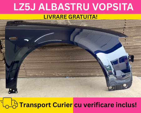 A4 B6 2000-2004 - Aripa fata dreapta Audi A4 B6 2000-2004 LZ5J Albastru la culoare VOPSITA