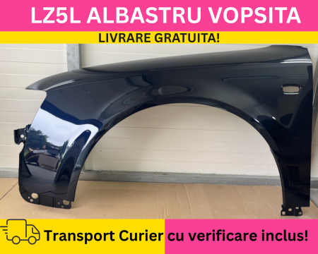 A4 B6 2000-2004 - Aripa fata stanga Audi A4 B6 2000-2004 LZ5L Albastru la culoare VOPSITA