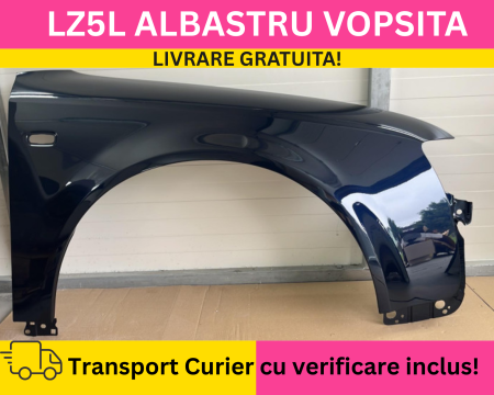 A4 B6 2000-2004 - Aripa fata dreapta Audi A4 B6 2000-2004 LZ5L Albastru la culoare VOPSITA
