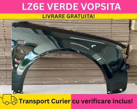 A4 B6 2000-2004 - Aripa fata dreapta Audi A4 B6 2000-2004 LZ6E Verde la culoare VOPSITA