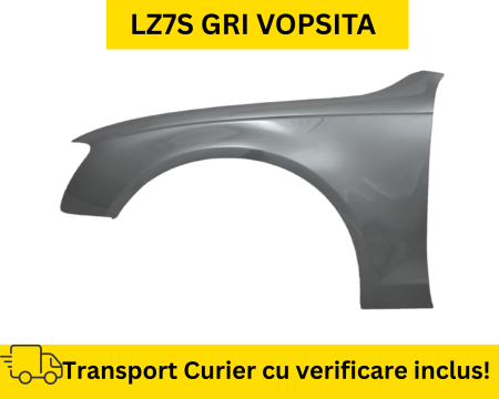 A4 B8 2007-2011 - Aripa fata stanga Audi A4 B8 2007-2011 LZ7S Gri la culoare VOPSITA