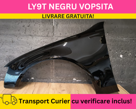 A4 B8.5 2012-2015 - Aripa fata stanga Audi A4 B8.5 FSL 2011-2015 VOPSITA LY9T Negru