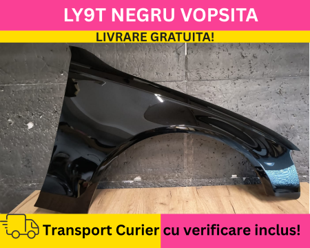 A4 B8.5 2012-2015 - Aripa fata dreapta Audi A4 B8.5 FSL 2011-2015 VOPSITA LY9T Negru