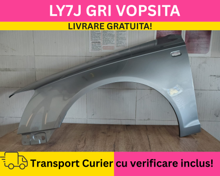 A6 C6 2003-2010 - Aripa fata stanga Audi A6 C6 2003-2008 LY7J Gri VOPSITA