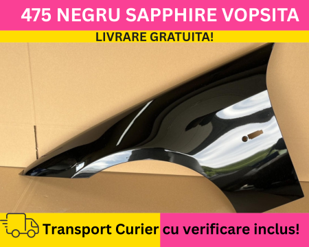SERIA 3 E90 E91 SEDAN COMBI - Aripa fata stanga BMW Seria 3 E90 E91 2005-2011 VOPSITA Negru 475