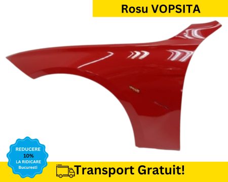 SERIA 3 F30 F31 2011-2017 - Aripa fata stanga BMW Seria 3 F30 F31 2011-2017 Rosu A75 VOPSITA