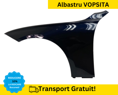SERIA 3 F30 F31 2011-2017 - Aripa fata stanga BMW Seria 3 F30 F31 2011-2017 Albastru A35 VOPSITA