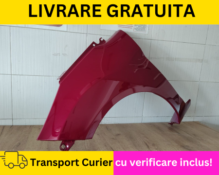 FIESTA MK7 2008-2017 - Aripa fata stanga GATA VOPSITA Mov Hot Magenta Ford Fiesta MK7 2008-2017