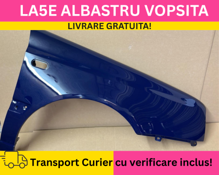 VOLKSWAGEN - Aripa fata dreapta Volkswagen Golf 3 III 1992-1998 Albastru LA5E VOPSITA