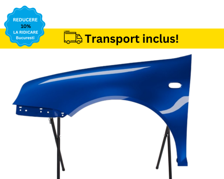 GOLF 4 IV 1998-2003 - Aripa fata stanga Volkswagen Golf IV 4 1998-2002 Albastru LW5Z VOPSITA