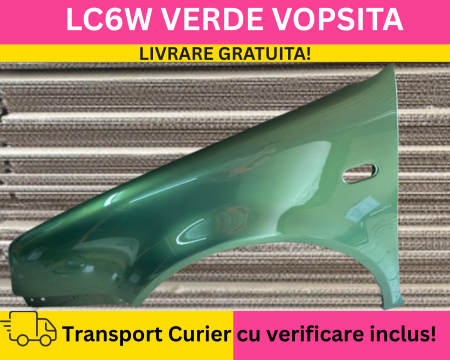 GOLF 4 IV 1998-2003 - Aripa fata stanga Volkswagen Golf IV 4 1998-2002 Verde LC6W VOPSITA