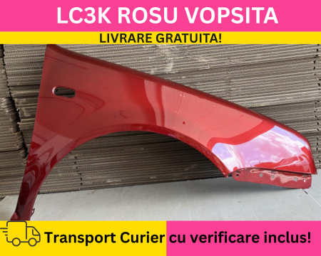GOLF 4 IV 1998-2003 - Aripa fata dreapta Volkswagen Golf IV 4 1998-2002 ROSU LC3K VOPSITA