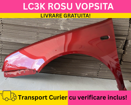 GOLF 4 IV 1998-2003 - Aripa fata stanga Volkswagen Golf IV 4 1998-2002 ROSU LC3K VOPSITA