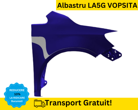 GOLF PLUS 2005-2014 - Aripa fata dreapta Volkswagen Golf Plus 2005-2014 Albastru LA5G VOPSITA