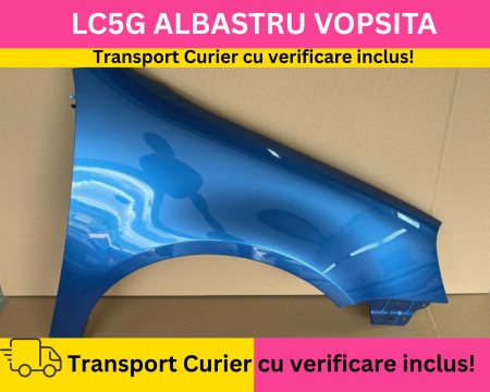 VOLKSWAGEN - Aripa fata dreapta Volkswagen Golf V 5 2003-2008 Hatchback Albastru LC5G