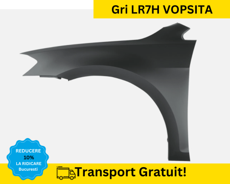 GOLF 7 VII 2012-2021 - Aripa fata stanga Volkswagen Golf VII 7 + E-Golf FSL 2017-2022 Gri LR7H VOPSITA