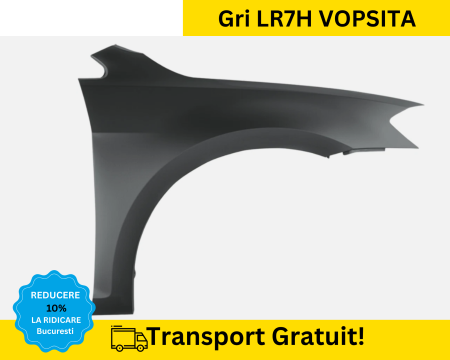 GOLF 7 VII 2012-2021 - Aripa fata dreapta Volkswagen Golf VII 7 + E-Golf FSL 2017-2022 Gri LR7H VOPSITA