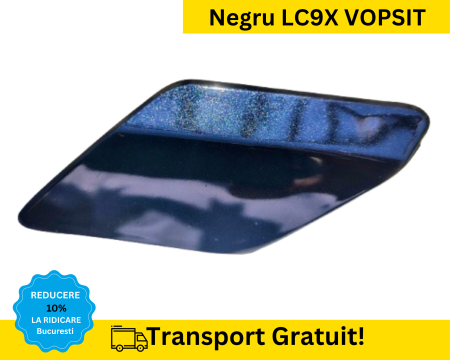 GOLF 6 VI 2008-2012 - Capac spalator far stanga Volkswagen GOLF 6 VI 2008-2012 Negru LC9X VOPSIT