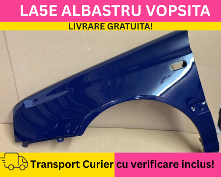 VOLKSWAGEN - Aripa fata stanga Volkswagen Golf 3 III 1992-1998 Albastru LA5E VOPSITA