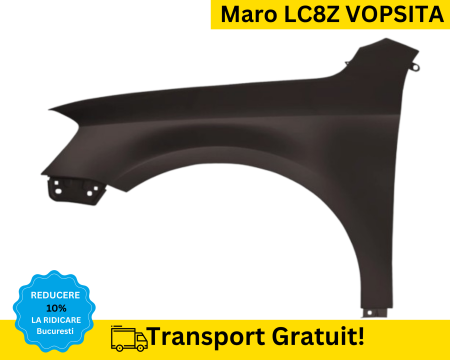 PASSAT B7 2010-2014 - Aripa fata stanga Volkswagen Passat B7 2010-2014 MARO LC8Z VOPSITA