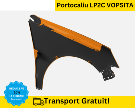 Aripa fata stanga Volkswagen Polo 9N 2005-2009 Portocaliu LP2C VOPSITA [1]