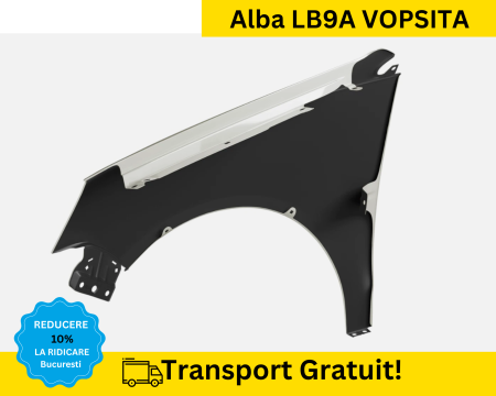 Aripa fata dreapta Volkswagen Polo 9N 2005-2009 Alb LB9A VOPSITA [1]