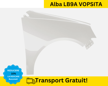 POLO 9N 2005-2009 - Aripa fata dreapta Volkswagen Polo 9N 2005-2009 Alb LB9A VOPSITA