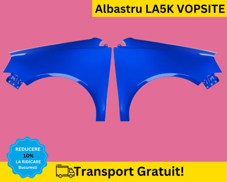 POLO 9N 2005-2009 - Aripi fata Volkswagen Polo 9N 2005-2009 Albastru LA5K VOPSITE