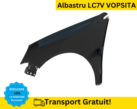 Aripa fata dreapta Volkswagen Polo 9N 2005-2009 Albastru LC7V VOPSITA [1]