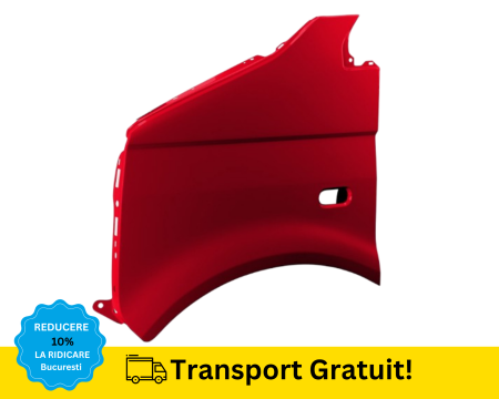 TRANSPORTER 2003-2026 - Aripa fata stanga Volkswagen Transporter T5 2003-2014 Rosu LC3X VOPSITA