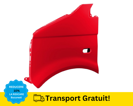 TRANSPORTER 2003-2026 - Aripa fata stanga Volkswagen Transporter T5 2003-2014 Rosu LY3D VOPSITA