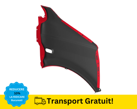 Aripa fata stanga Volkswagen Transporter T5 2003-2014 Rosu LY3D VOPSITA [1]