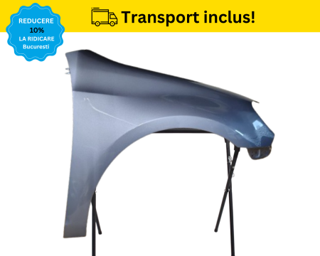 GOLF 6 VI 2008-2012 - Aripa fata dreapta VW Golf 6 VI Hatchback 2008-2012 Albastru LA5Q VOPSITA