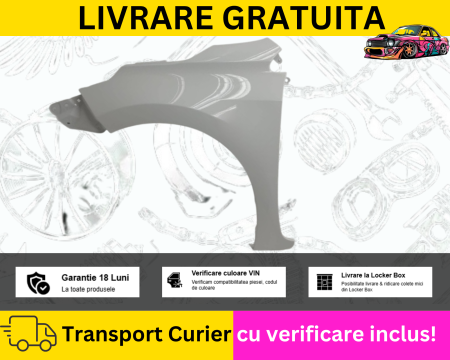 COROLLA 2013-2017 - Aripa stanga Fata Alb 040 Toyota Corolla E12 2013-2017 VOPSITA TU Alegi culoarea