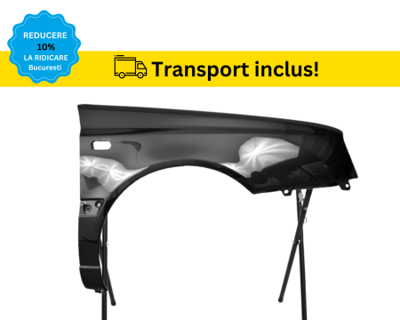 GOLF 3 III 1992-1998 - Aripa fata Volkswagen Golf 3 III 1995-1998 NEGRU LC9Z Dreapta VOPSITA