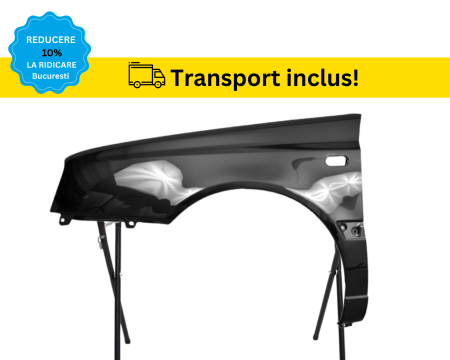 GOLF 3 III 1992-1998 - Aripa fata Volkswagen Golf 3 III 1995-1998 Facelift NEGRU LC9Z Stanga VOPSITA