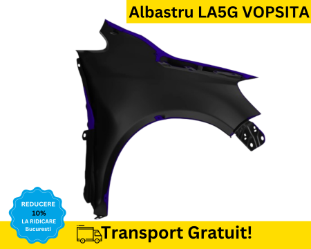 Aripa fata stanga Volkswagen Golf Plus 2005-2014 Albastru LA5G VOPSITA [1]