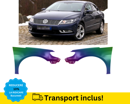 PASSAT CC 2008-2017 - Aripa fata VW CC 2012-2017 Negru Gri Albastru Alb Maro vopsita la culoarea masini