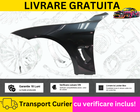 SERIA 4 F32/F33/F36 - Aripa stanga fata Albastru BMW Seria 4 F32 F33 F36 2012-2018 VOPSITA TU Alegi culoarea