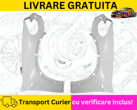 SERIA 3 E46 1998-2005 - Aripi fata stanga + dreapta Alb 300 BMW X5 E70 2010-2013 FL Facelift cu spalator far VOPSITE Tu alegi culoarea