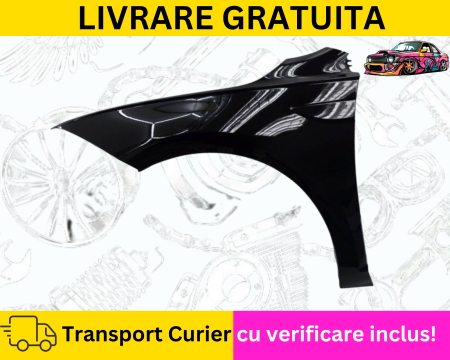 POLO 6 2017-2021 - Aripa stanga fata Negru lucios Volkswagen Polo 6 VI 2017-2021 VOPSITA Tu alegi culoarea