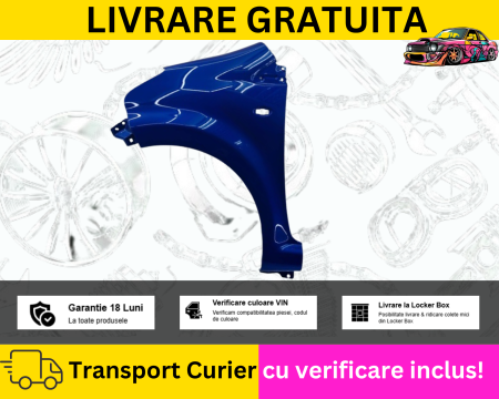 PRIUS 2003-2009 - Aripa stanga fata Albastru Toyota Aygo 2005-2014 VOPSITA TU Alegi culoarea