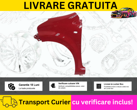PRIUS 2003-2009 - Aripa stanga fata Rosu Toyota Aygo 2005-2014 VOPSITA TU Alegi culoarea