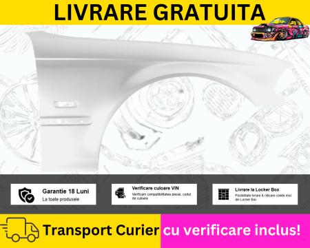 SERIA 3 E46 COUPE CABRIO - Aripa dreapta fata Albe BMW E46 1998-2003 Coupe Cabrio NFL VOPSITA Tu alegi culoarea