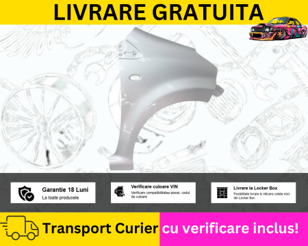 Aripa dreapta fata Argintiu Gri Toyota Aygo 2005-2014 VOPSITA TU Alegi culoarea