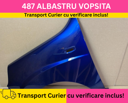 DOBLO - Aripa stanga fata Fiat Doblo 2005-2010 VOPSITA 487 Albastru