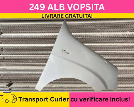DOBLO - Aripa dreapta fata Fiat Doblo 2005-2010 VOPSITA 249 Alb