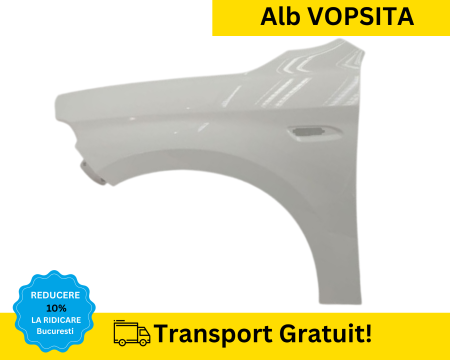 TIPO - Aripa stanga fata Fiat Tipo 2016-2025 Alb VOPSITA